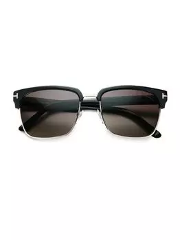 Квадратные солнцезащитные очки River 57MM Tom Ford, черный