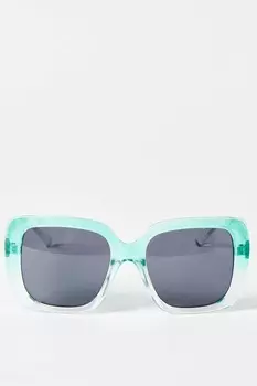 Квадратные солнцезащитные очки с эффектом затемнения Oliver Bonas, синий