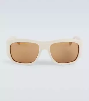 Квадратные солнцезащитные очки с логотипом Fendi, бежевый