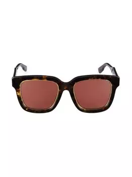 Квадратные солнцезащитные очки с логотипом Gucci 52 мм Gucci