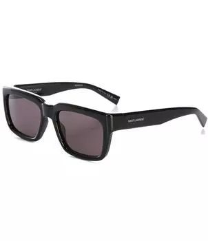 Квадратные солнцезащитные очки Saint Laurent унисекс SL 615 Classic Script 55 мм, черный