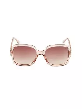 Квадратные солнцезащитные очки Sammi 58MM Jimmy Choo, цвет Light Pink