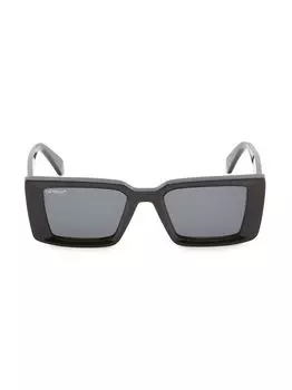 Квадратные солнцезащитные очки Savannah 53 мм Off-White, черный