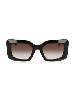 Квадратные солнцезащитные очки Signature Family 50 мм Lanvin, черный