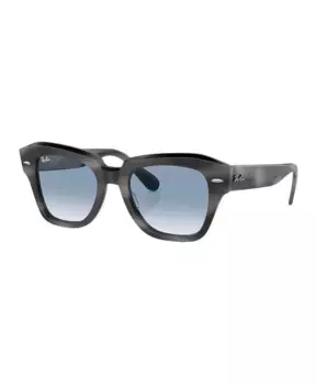 Квадратные солнцезащитные очки State Street RB2186 Ray-Ban, серый