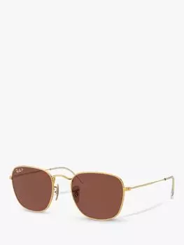 Квадратные солнцезащитные очки унисекс Ray-Ban RB3857, золотисто-коричневые
