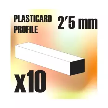 Квадратные стержни из АБС-пластика - 3 мм, Sculpting & Terrain Supplies - Rods & Tubes (Green Stuff World)