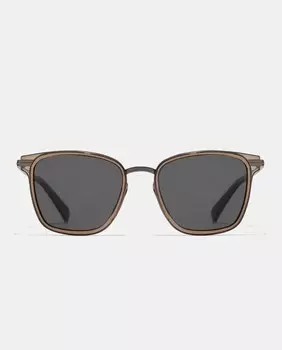 Квадратные темно-серые металлические солнцезащитные очки унисекс с поляризованными линзами Hawkers, темно-серый