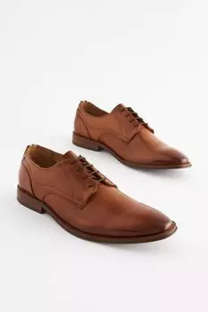 Квадратные туфли дерби Next, коричневый