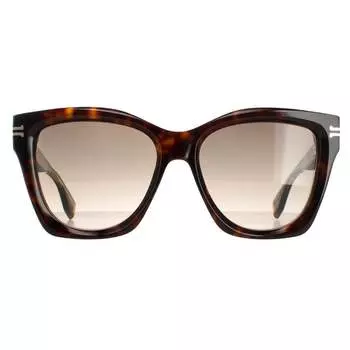Квадратные женские кристаллы Гаваны с градиентом mj 1000/s Marc Jacobs, коричневый