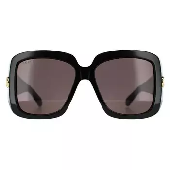 Квадратные женские серые gg1402s Gucci, черный