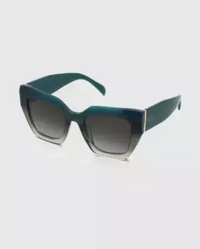 Квадратные женские солнцезащитные очки из ацетата с градиентными линзами Tous, зеленый