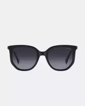 Квадратные женские солнцезащитные очки из полиамида с поляризованными линзами Polaroid, черный