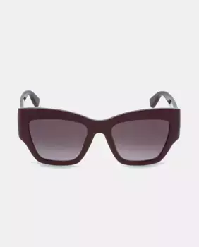 Квадратные женские солнцезащитные очки с градиентными линзами Furla, гранатовый