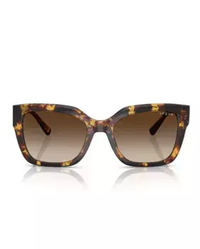 Квадратные женские солнцезащитные очки с коричневыми градиентными линзами Vogue, коричневый