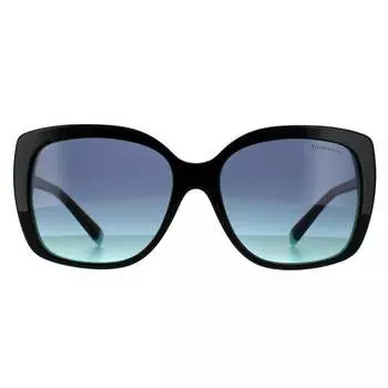 Квадратные женские солнцезащитные очки Tiffany сине-синего цвета с градиентом Tiffany & Co, черный