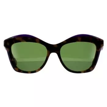 Квадратные женские винтажные фиолетово-зеленые солнцезащитные очки Гавана Salvatore Ferragamo, коричневый