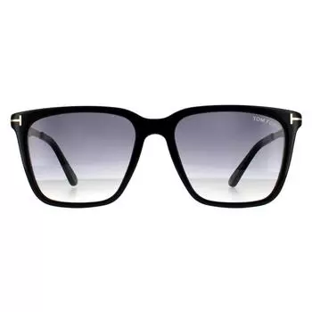 Квадратный блестящий черный синий серый градиент Tom Ford, черный