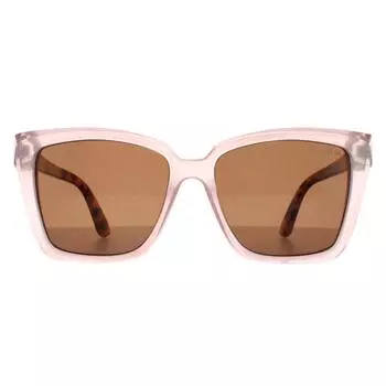 Квадратный блестящий прозрачный розовый коричневый градиент Эдем Atum, розовый