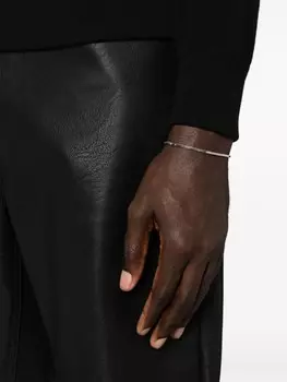 Квадратный браслет-змейка из стерлингового серебра Missoma, серебряный