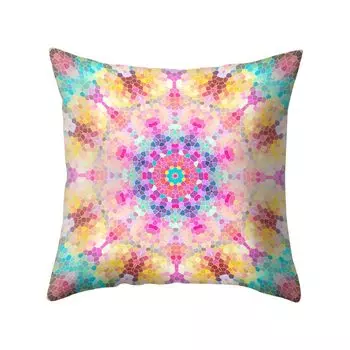 Квадратный чехол для подушки в богемном стиле, чехол для подушки, украшение для дивана-кровати-1 # Stuttg