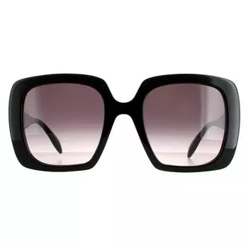 Квадратный черно-серый градиент AM0378S Alexander McQueen, черный