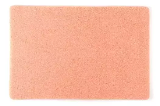 Квадратный коврик для ванной Rhomtuft 60 x 90 см, цвет персиковый