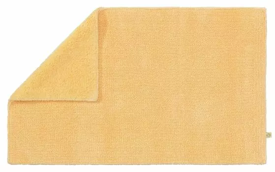 Квадратный коврик для ванной Rhomtuft Pur 70 x 130 см, цвет кукурузы, желтый