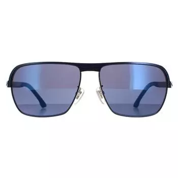 Квадратный матовый палладий W с синими деталями, синее зеркало SPLC36 Tailwind Evo 2 Police, серебро