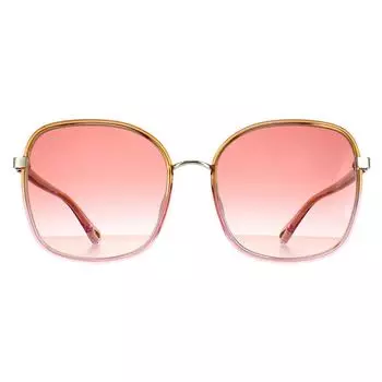 Квадратный переход от желтого к розовому кристаллу и золотисто-розовый градиент CH0031S Franky Chloe, желтый