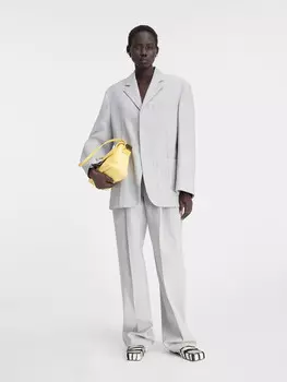 Квадратный пиджак JACQUEMUS The Man's jacket, цвет Light Grey