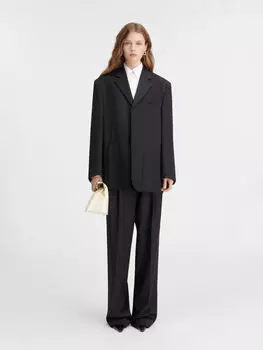 Квадратный пиджак JACQUEMUS The Man's jacket, черный