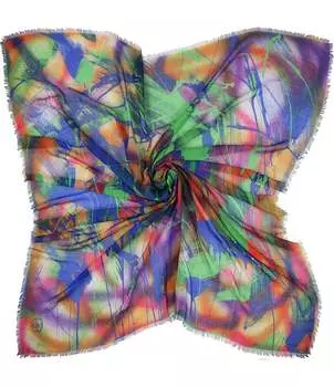 Квадратный шарф Fraas x Jumper Maybach Chromatic #1, мультиколор