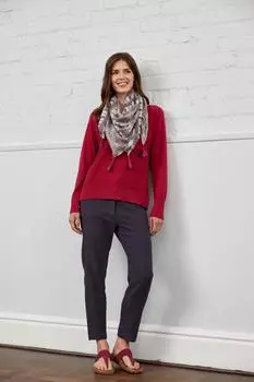 Квадратный шарф с кисточками Nomads Clothing, серый