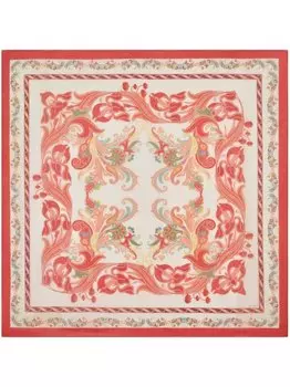 Квадратный шарф с принтом пейсли ETRO, бежевый