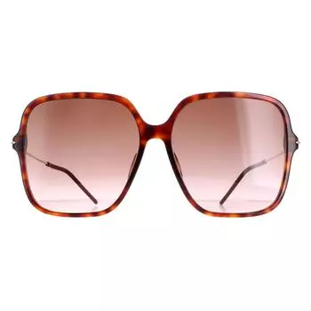 Квадратный Темный Гавана Коричневый Градиент GG1267S Gucci, коричневый
