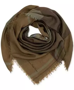 Квадратный тканый шарф в клетку Lauren Ralph Lauren, коричневый