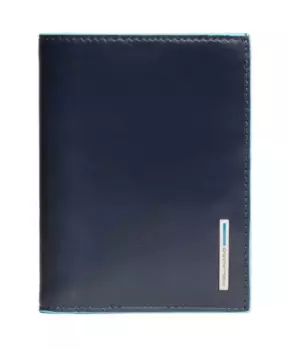 Квадратный вертикальный кошелек Piquadro, синий
