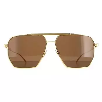 Квадратный золотисто-коричневый BV1012S Bottega Veneta, золото
