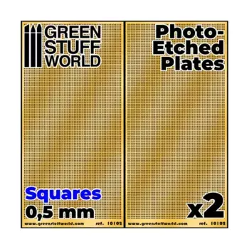 Квадраты - 0,5мм, Other Scenery - Photo-Etched Plates & Formable Metals
