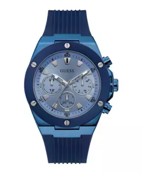 Кварцевые часы из нержавеющей стали Guess, синий