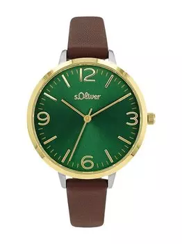 Кварцевые часы S.Oliver, коричневый