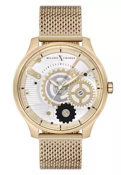 Кварцевые часы в золоте Milano X Change, серебряный