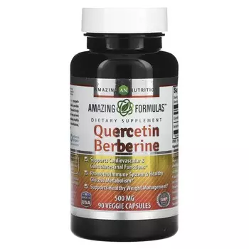 Кверцетин Берберин Amazing Nutrition, 90 растительных капсул