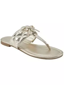 Kyliyn3 женские сандалии-стринги без застежек Bandolino, цвет metallic