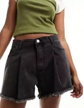 Kyo The Brand – черные джинсовые шорты свободного кроя