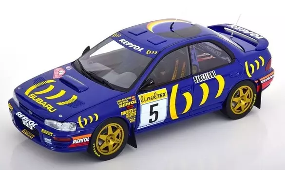 Kyosho Subaru Impreza 555 #5 Победитель Ралли М 1:18 08962B