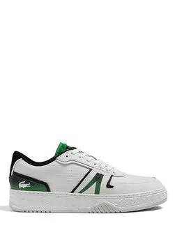 L001 мужские белые кроссовки Lacoste