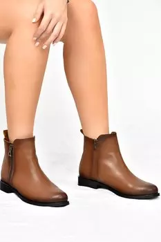 L2526715 Светло-коричневые женские ботинки Fox Shoes