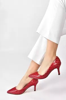 L253970024 Бордово-красные женские туфли Fox Shoes